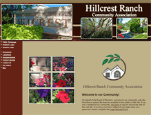 Tablet Screenshot of hillcrestranchhoa.com